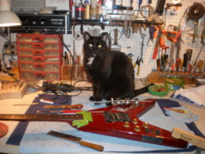 Foxy B, head of quality control at Del Toro Guitars..