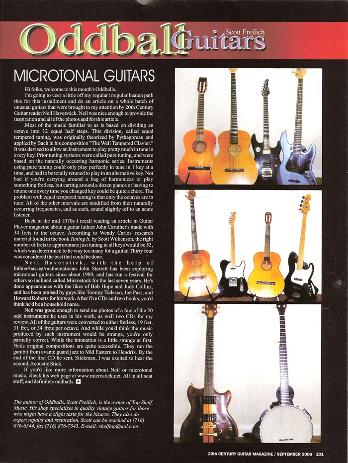 Oddball Guitar Mag Sept 2006