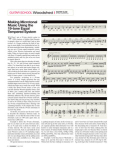 Downbeat July 2012 - Neil Haverstick Article on19 Tone Microtonal Scales Page 1