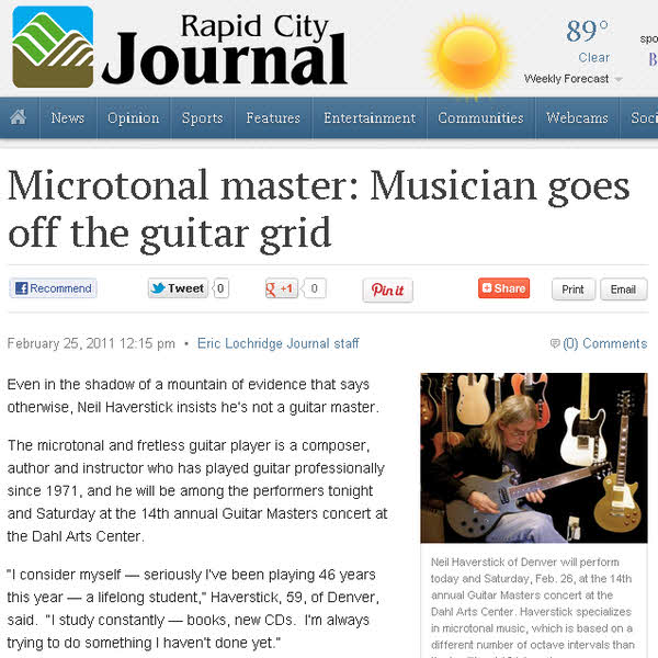 Microtonal master: Musician goes off the guitar grid